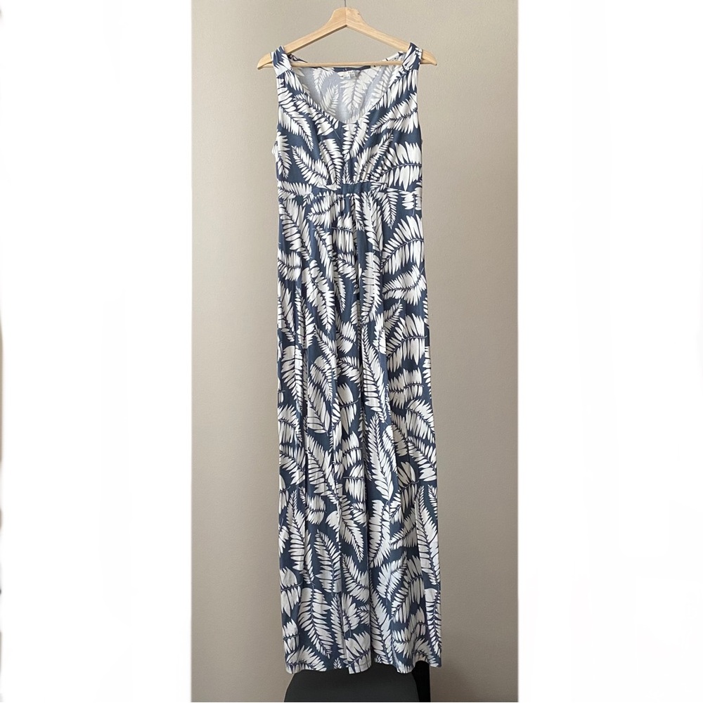 Boden Jersey Cinched Waist Maxi Dress in Fern (Size US 10)